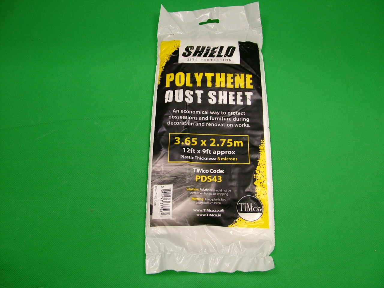Polythene Universal Dust Sheet, 3.65 x 2.75 m